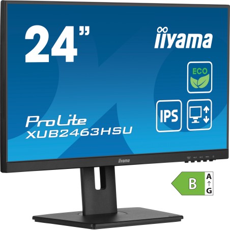 iiyama 24" ETE IPS Eye-Friendly Monitor XUB2463HSU-B1 – Superior Visuals for Serious Productivity